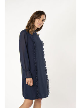 QUIOSQUE QUIOSQUE Sukienka codzienna TAPED DRESS Granatowy Regular Fit