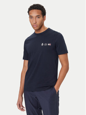 Tommy Hilfiger Tommy Hilfiger Tricou MW0MW40011 Bleumarin Regular Fit