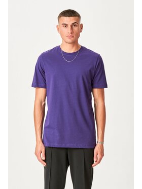 TeeShoppen TeeShoppen T-Shirt 'Basic Collection' Fioletowy Regular Fit