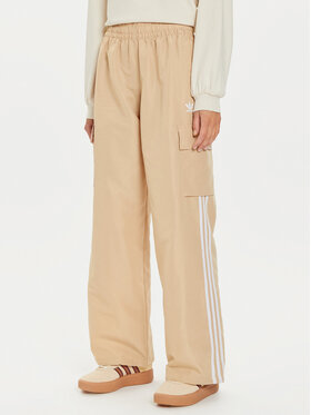 adidas adidas Pantaloni trening adicolor 3-Stripes IZ0717 Bej Loose Fit