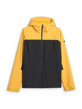 4F 4F Kurtka outdoor HALNY Żółty Regular Fit