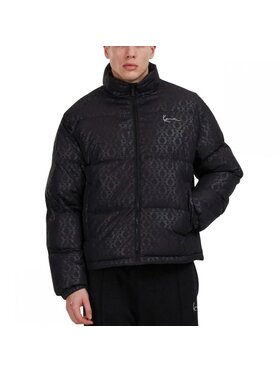 Karl Kani Karl Kani Zimní bunda AOP SIGNATURE PUFFER JACKET Černá Regular Fit