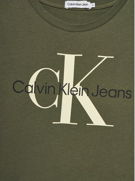 Calvin Klein Jeans T-shirt Monogram IU0IU00460 Zelena Regular Fit