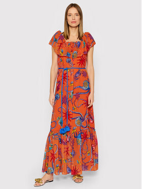 TWINSET TWINSET Sommerkleid 221LB2MQQ Orange Regular Fit