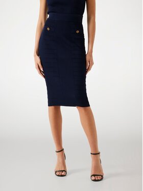Guess Guess Fustă 176217 Albastru Classic Fit