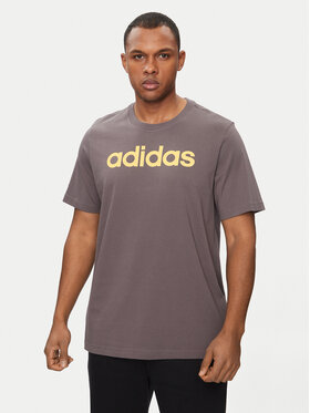 adidas adidas Тишърт Essentials IS1343 Кафяв Regular Fit