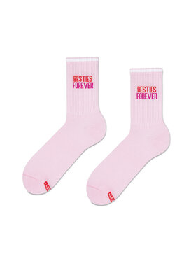 Zooksy Zooksy Skarpety wysokie unisex TRUE LOVE Różowy