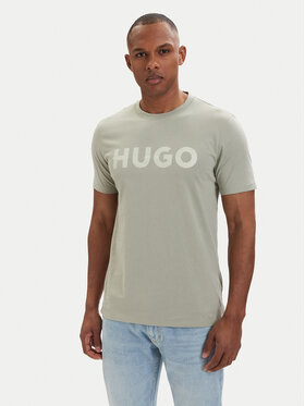 HUGO HUGO T-Shirt Dulivio 50467556 Světle zelená Regular Fit