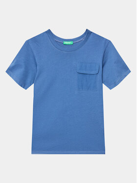 United Colors Of Benetton United Colors Of Benetton T-Shirt 3096G1097 Modrá Regular Fit