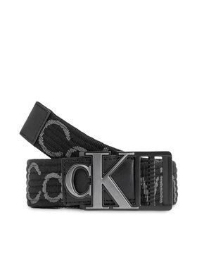 Calvin Klein Jeans Calvin Klein Jeans Pasek Męski Monogram Slider Webbing Belt35Mm K50K511819 Czarny