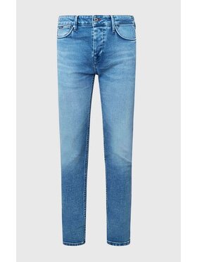 Pepe Jeans Pepe Jeans Kalhoty z materiálu PM206523MH20 000 Modrá Slim Fit