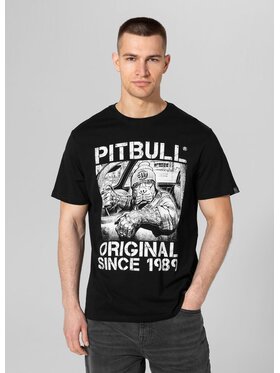 PITBULL PITBULL T-Shirt Koszulka Czarny Regular Fit
