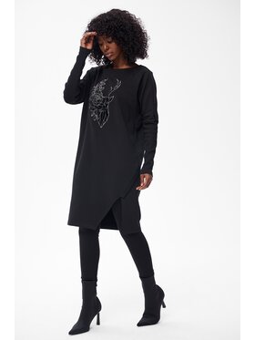 blue shadow blue shadow Sukienka codzienna Var Czarny Regular Fit