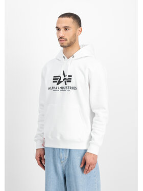 Alpha Industries Alpha Industries Bluza Basic Hoodie Biały Regular Fit