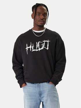HUGO HUGO Mikina Namenex 50554392 Černá Regular Fit
