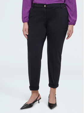 Fiorella Rubino Fiorella Rubino Spodnie materiałowe P712T005165N033 Czarny Regular Fit
