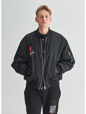 Pako Lorente Pako Lorente Kurtka bomber M22SF-5X-001 Czarny Regular Fit