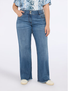 Fiorella Rubino Fiorella Rubino Jeansy P412T004913N004 Turkusowy Regular Fit