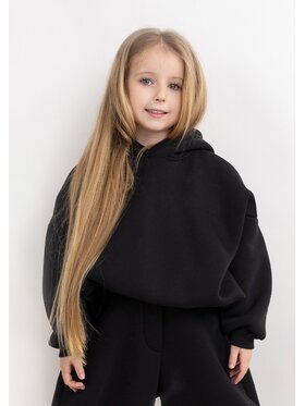 DKaren Sport DKaren Sport Bluza DK-K-B27 Kids Czarny Balloon Fit