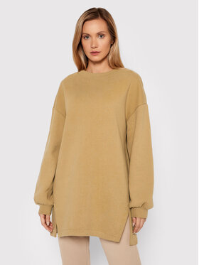 United Colors Of Benetton United Colors Of Benetton Mikina 3EB5D100T Hnedá Oversize