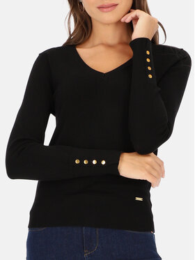 L’AF L’AF Sweter Perli Czarny Regular Fit