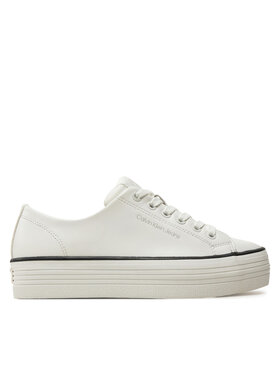 Calvin Klein Jeans Calvin Klein Jeans Teniszcipő Bold Vulc Flatf Low Lth In YW0YW01633 Fehér
