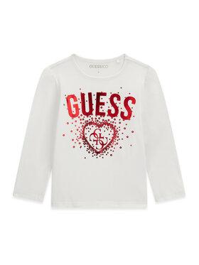Guess Guess Bluzka K6BI04 K5797 Biały Regular Fit