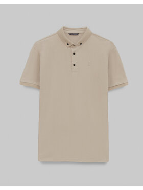 Borgio Borgio Polo matteo 01 Beżowy Classic Fit