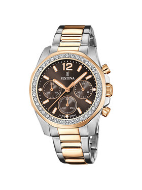 Festina Festina Zegarek F20608-1 Różowe złoto
