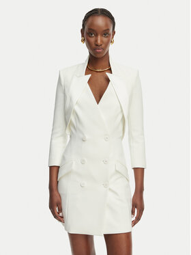 Elisabetta Franchi Elisabetta Franchi Φόρεμα κοκτέιλ AB-925-61E2-V450 Λευκό Regular Fit