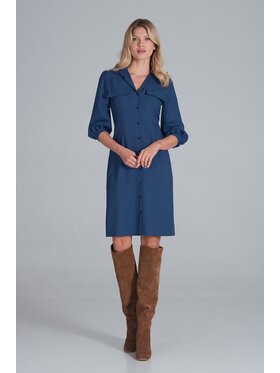 FIGL FIGL Šaty M849 Modrá Regular Fit