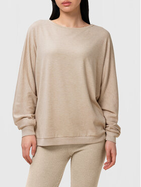 Triumph Triumph Sweter Thermal 10213447 Beżowy Relaxed Fit