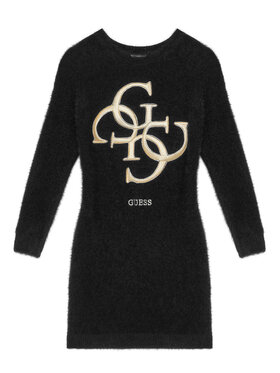 Guess Guess Trikotažinė suknelė J5BK08 Z0720 Juoda Regular Fit