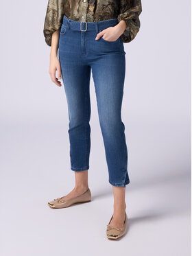 Oltre Oltre Jeansy P568R008542N024 Niebieski Regular Fit