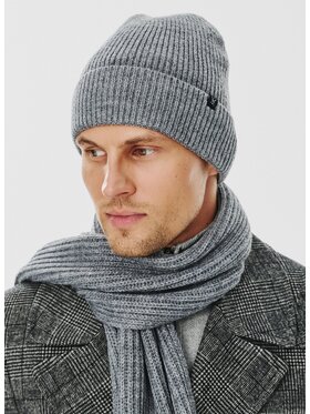 Pako Lorente Pako Lorente Komplet czapka i komin P24WN-ZX-005 Szary