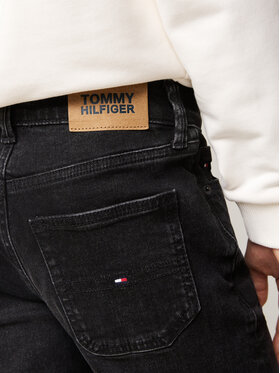 Tommy Hilfiger Jeans Hlače KB0KB09179 Črna Straight Fit