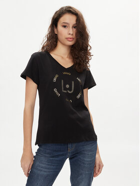 Liu Jo Liu Jo T-shirt TA4137 J6040 Crna Regular Fit