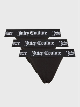 Juicy Couture Juicy Couture Lot de 3 tangas Diddy JCLRU123543 Noir