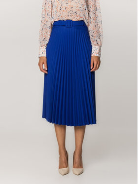 Willsoor Willsoor Spódnica plisowana 67361 Granatowy Flared Fit