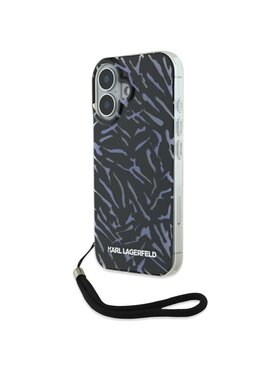 KARL LAGERFELD KARL LAGERFELD Etui na telefon Apple iPhone 16 Plus Fioletowy