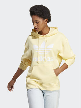adidas adidas Світшот Trefoil Hoodie IB7434 Жовтий Regular Fit