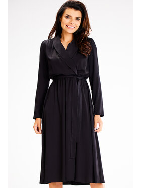 Awama Awama Vestito estivo A604 Nero Basic Fit