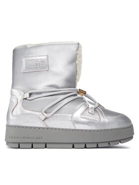 Tommy Hilfiger Tommy Hilfiger Schneeschuhe Tommy Essential Silver Snowboot FW0FW07506 Grau