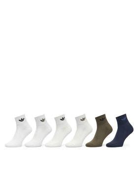 adidas adidas Dlhé ponožky Mid Ankle Socks 6 Pairs KQ9070 Farebná