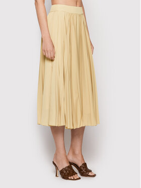 Peserico Peserico Fustă plisată P0544000P2 Bej Regular Fit