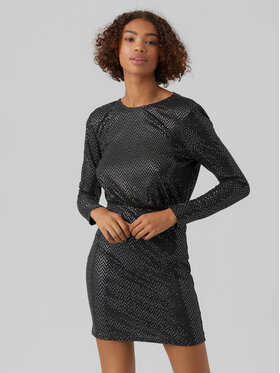Vero Moda Vero Moda Коктейльна сукня Kalla 10277421 Чорний Regular Fit