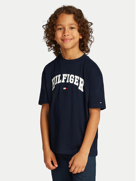 Tommy Hilfiger Tommy Hilfiger T-krekls Varsity KB0KB09533 Tumši zils Regular Fit