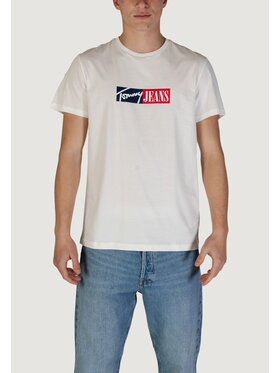 Tommy Jeans Tommy Jeans T-shirt TJM ENTRY GRAPHIC Bianco Shirt Fit
