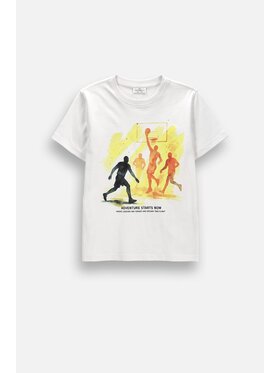 Coccodrillo Coccodrillo T-Shirt ZC6143207VBB-001 Biały Regular Fit