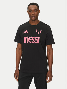 adidas adidas T-Shirt Messi Name and Number Graphic JM3551 Czarny Regular Fit